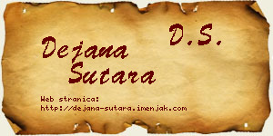 Dejana Sutara vizit kartica